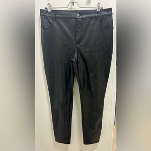 Modcloth Pleather Black Pants